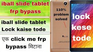 iball slide tablet frp bypass // i ball slide tab lock kese tode