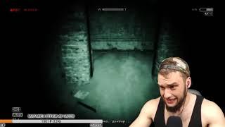 Гантеля обсирается на стриме. Играет в OUTLAST