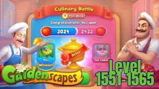 Gameplay Gardenscapes Level 1551-1565