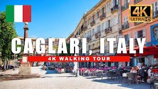  Cagliari, Sardinia, Italy Walking Tour | Day & Night Walkthrough | 4K HDR 60fps