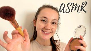ASMR Doing Your Makeup Roleplay (Gently Whispered, Personal Attention & Face Touching)