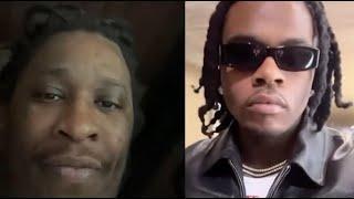 "I Dont Know U" Young Thug Calls Out Gunna For Acting Like They're Friends Online