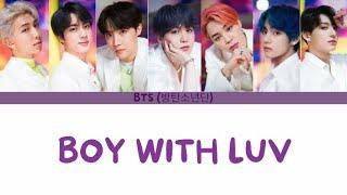 BTS - Boy With Luv (Colour Coded Lyrics)