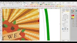 Step by step demonstration of embroidery digitizing in Wilcom EmbroideryStudio