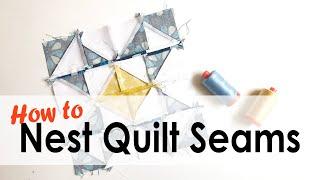 How to Nest Seams for Flatter Quilt Blocks with On Williams Street