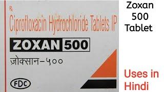 Zoxan 500 Tablet uses, side effects and doses in Hindi