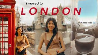 I MOVED TO LONDON!! ️ packing, Business class flight experience, exploring London