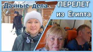 На даче гребем снег  Деревенский тариф в СНТ.Перелет из Египта. Собака в самолете ОБЫСК в Хургаде