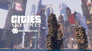 Cities:Skyline Cyberpunk City KangTao 康陶市 City Showcase Part 1