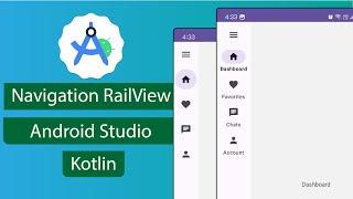 Navigation RailView | Android Studio | Kotlin