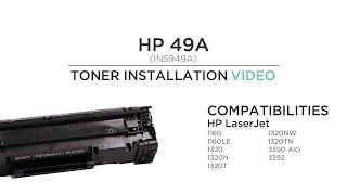 ImagingNow  Q5949A HP 49A   Toner Installation