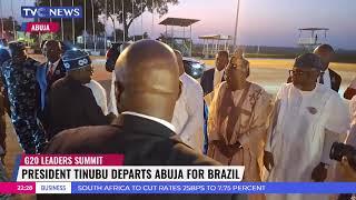 President Tinubu Departs Abuja For Brazil