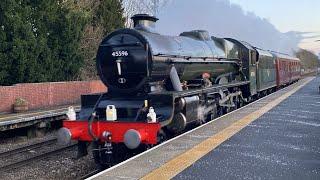 “Bahamas” 45596 at speed 5Z45 Orton Mere to Milford Loop 16:06 3E Lea Road 7/1/2025