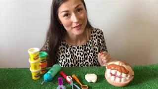 Распаковка Плей До Мистер Зубастик. Play-Doh Doctor Drill`n Fill Unboxing