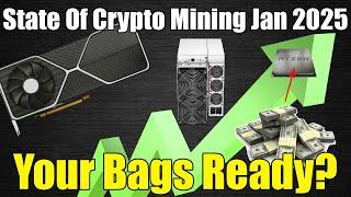 State Of Crypto Mining Jan 2025 - 3900x $1.50 PERDAY Cash Out? !!!