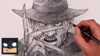 How To Draw Freddy Krueger | Nightmare Sketch Tutorial