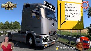 Euro Truck Simulator 2 (1.54) Mercedes-Benz Actros MP6 Holland Delivery to Erfurt + DLC's & Mods