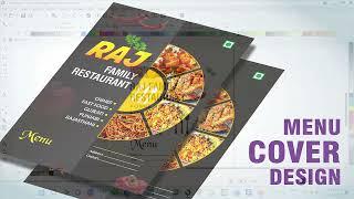 Restaurant Menu Card Design  |  Printable Food Menu Design Using CorelDaw | RV Maurya