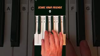 How to SCARE YOUR FRIENDS on Piano  #pianotutorial #halloween