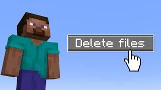 What if you delete Minecraft while playing it?