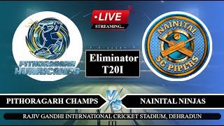 Live: PC vs NN Eliminator T20I Live | UPL T20 Live Score | Pithoragarh vs Nainital Live