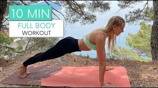 10 MIN FULL BODY WORKOUT - booty, abs and arms / burn calories workout