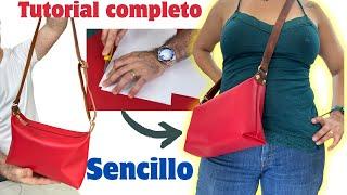 ¿Cómo hacer Bolso de CUERO? Tutorial completo (sencillo)#diy