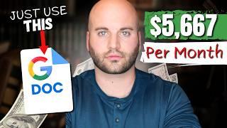 Make $5,667 a Month Passive Income with ChatGPT & Google Docs - Step By Step (Worldwide)