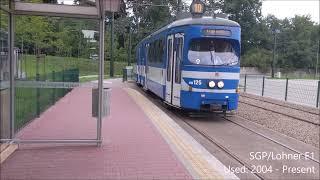 Historical SGP/Lohner E1 tram - Krakow museum line