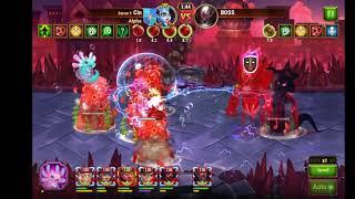 Hero Wars - Isaac (112K) vs Corrupted Orion (Adventure 13 Boss) with Mage buff!