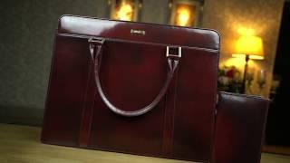 JULKÉ MAN - Leather Laptop Briefcase and Men Long Wallet | JULKÉ