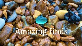 Sea glass hunting Seaham UK