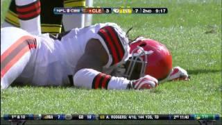 James Harrison hit on Josh Cribbs