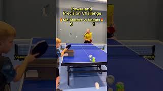 Power and precision challenge #tabletennis #pingpong