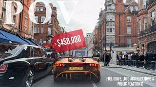 pov: you have the LOUDEST Aventador SV Roadster w/ capristo exhaust in London!