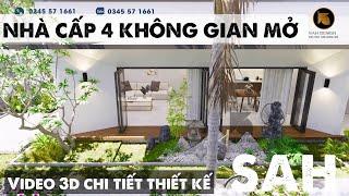 [10mx30m] Thiết kế Nhà cấp 4 KHÔNG GIAN MỞ đẹp nhất mà tôi từng thấy ! Best Tropical house design