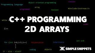 2D Arrays in C++ | 2D array addition & Subtraction