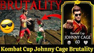 Ascended Kombat Cup Johnny Cage FW Brutality Gameplay MK Mobile