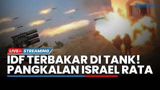 IDF Terbakar! Pangkalan Militer Israel Diratakan Rudal Hizbullah hingga Kapal Zionis Dirudal Houthi