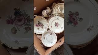 Собрала сервиз Копенгаген  #антиквариатгермания #барахолкагермания #обзор