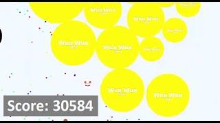 Agar.io - From server start to 30k mass