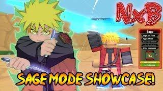 NARUTO SAGE MODE FULL SHOWCASE! (Mount Myoboku) BEST MODE?! + New Combo Update | Naruto RPG: Beyond