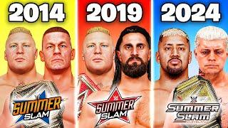 I Played The SUMMERSLAM Main Event In EVERY WWE 2K Game!