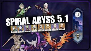 C0 Alhaitham quickbloom & C0 Arlecchino hypercarry | Spiral Abyss 5.1 | Genshin Impact