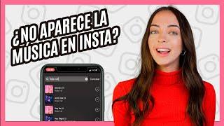 No aparece toda la MÚSICA en INSTAGRAM EMPRESA  [SOLUCIÓN para HISTORIAS y REELS]