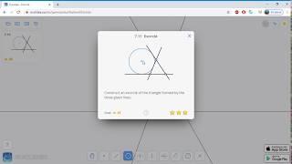 7.11 Euclidea - Excircle - 4L 8E