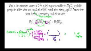 Stoichiometry of Solutions