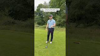 They turn away instantly after hitting it… #golfgear #golfskill #golf #golfswag #skit