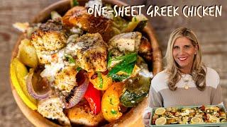 Mediterranean One Sheet Greek Chicken & Vegetables  Simple, Tasty & Healthy