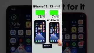 iPhone 13 vs 13 mini Battery Test! Follow for more ⬇️